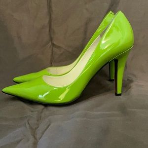 Ralph Lauren Green Apple Heels 7.5